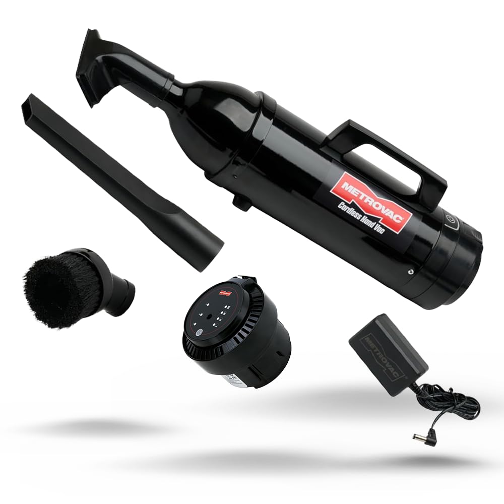 METROVAC Battery Pack Kit Bundle with Premium Cordless Hand Vac Vacuum