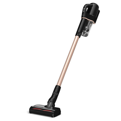 Miele Duoflex Total Care Vacuum Cleaner, Cordless and Bagless Multi-Use, Multi-Floor Flexible Stick Vacuum with 4 Attachable Brushes and Accessories, in Obsidian Black / Rose Gold